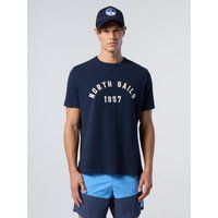 T-Shirt mit Vintage-Waschung und Grafikprint