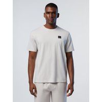 Stretch Bio-Baumwoll T-Shirt mit Logo
