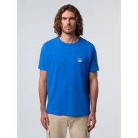 Baumwoll T-Shirt mit Heritage Grafikprint