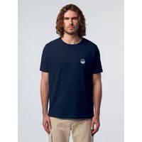 Baumwoll T-Shirt mit Heritage Grafikprint