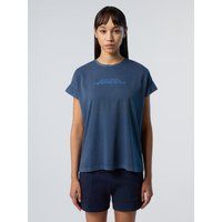 T-Shirt mit Slogan-Print und kurzen Ärmeln