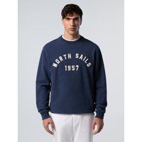 Fleece Sweatshirt im Vintage-Stil mit Print