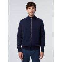Herren Strickjacke mit Reißverschluss Olivgrün