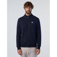 Herren Sweatshirt mit Reißverschluss und Stehkragen