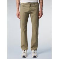 Weiße Straight Leg Five-Pocket Jeans