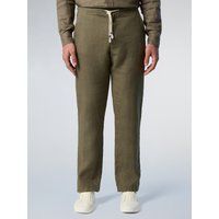 Lässige Leinenhose mit Kordelzug