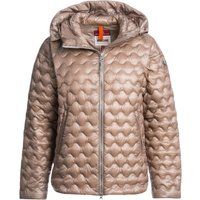 Gesteppte leichte Daunenjacke mit Kapuze