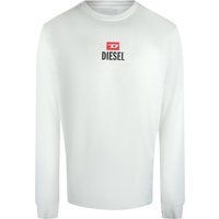Modernes weißes Langarm T-Shirt