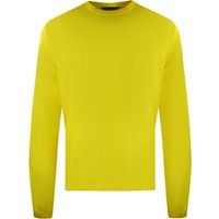 Leuchtend gelbes Langarm-T-Shirt