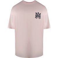 Baumwoll T-Shirt mit Puff-Logo