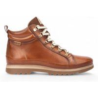 Leder-Knöchelhohe Stiefel mit Schnürdetails