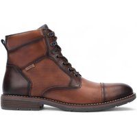 Braune Schnürstiefeletten aus Leder