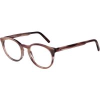 Runde Acetat-Brille in Rosa