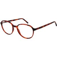 Schildpattfarbene, ovale Vollrandbrille