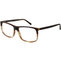 Rechteckige Unisex-Brille mit Vollrand