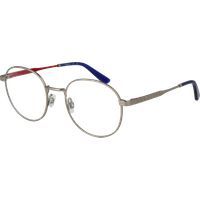 Runde silberne Metallrahmen-Brille