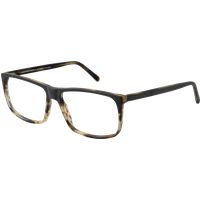 Rechteckige Unisex-Brille mit Vollrand