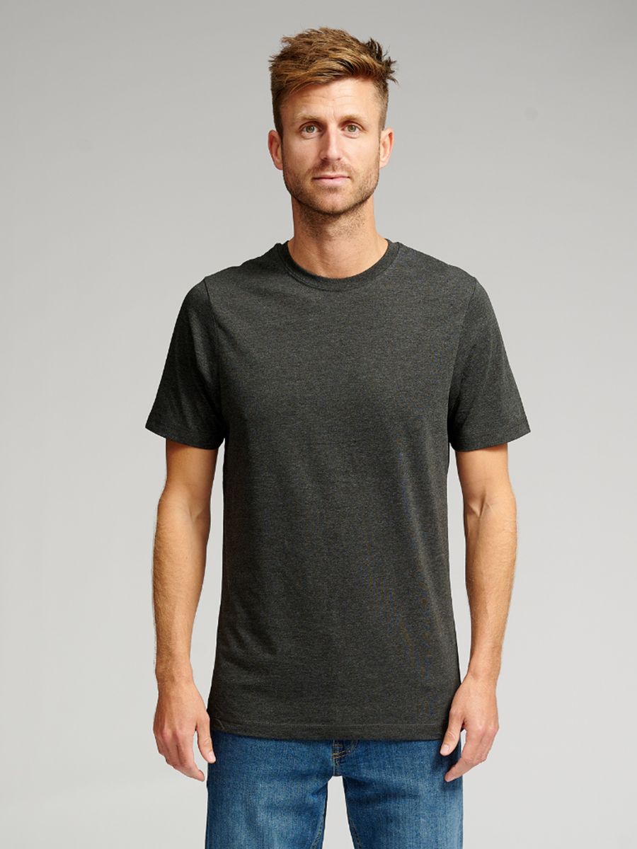 Basic Kurzarm T-Shirt mit Rundhalsausschnitt