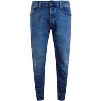 Blaue Slim Fit Jeans aus Denim
