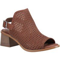 Hush Puppies Louise Heeled Damen Sandalen Aus Braunem Leder