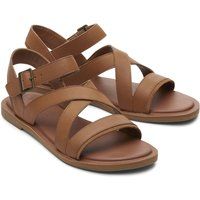 TOMS Sloane 100% Rindsleder Damen Tan Wedges