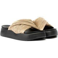 Desert Fleur Gabbro Satin Damen Sandalen In Gold