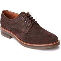 Base London Hatfield Leder Herren Burnt Braun Brogues Schuhe