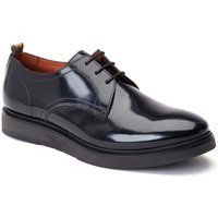 Base London Roly Leder Herrenschuhe in Schwarz Oxford Stil