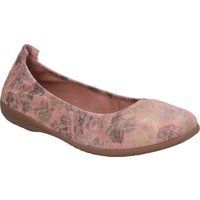 Ballerinas aus Leder mit Blumendruck