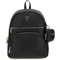 Minimalistischer schwarzer Rucksack aus Kunstleder