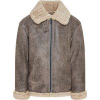 B3 Fliegerjacke aus Shearling-Leder