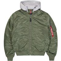 Bomberjacke mit Kapuze und Stickerei