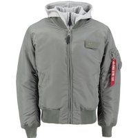 Bomberjacke mit Kapuze und Utility Pocket