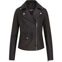 Klassische schwarze Bikerjacke aus Leder