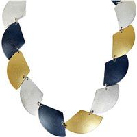 Moderne geometrische Halskette aus eloxiertem Aluminium