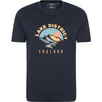 Mountain Warehouse - "Lake District" T-Shirt für Herren kurzärmlig (Marine)