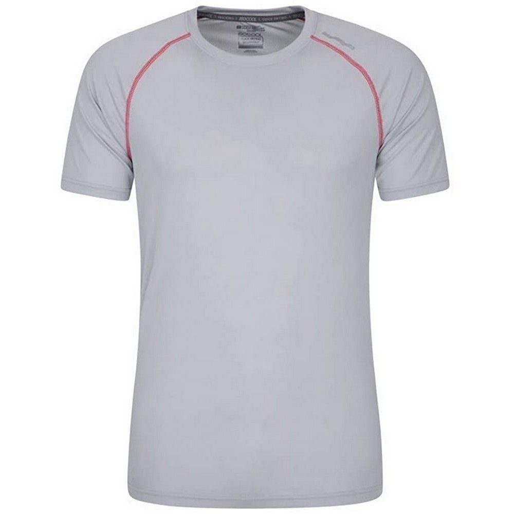 Mountain Warehouse Herren Aero II Kurzarm T-Shirt (Hellgrau)