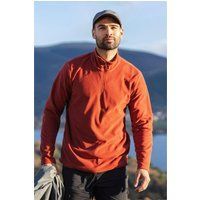 Herren Fleece-Top mit halbem Reißverschluss