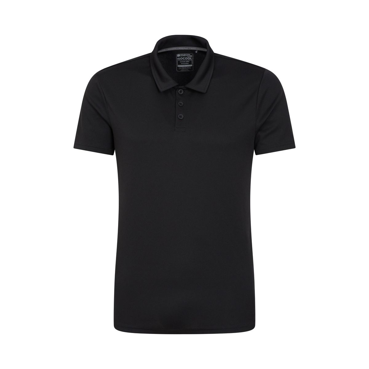 Mountain Warehouse Herren Endurance IsoCool Polo Shirt (Schwarz)
