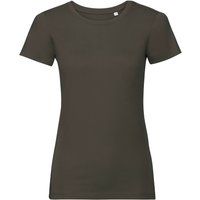 Figurbetontes Bio-Baumwoll-Rundhals-T-Shirt