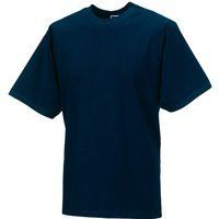 Klassisches marineblaues Bio-Baumwoll-T-Shirt