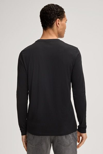 Joop! Jeans Alphis Schwarzes Langarm-T-Shirt Basic-Stil