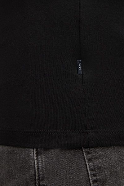 Joop! Jeans Alphis Schwarzes Langarm-T-Shirt Basic-Stil