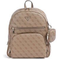 Gemusterter Kuppelrucksack mit Tasche