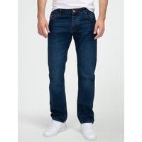 Jeans mit Used-Waschung, reguläre Passform