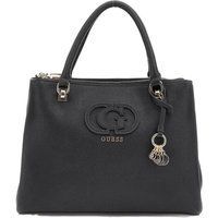 Strukturierte Satchel-Handtasche mit Anhänger