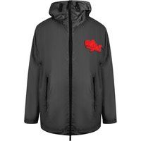 Moderne übergroße Windbreaker Jacke mit Logo