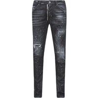 Jeanshose mit Distressed-Effekt und Slim Fit