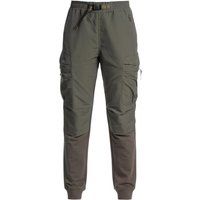 Cargohose mit Strickbündchen und entspannter Passform