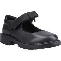Hush Puppies Astrid Schleife Leder Mädchen Schwarz Schuhe